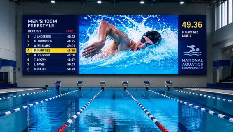 LED Screen for Swimming Applications
